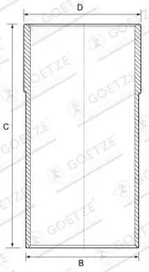 Cylinderfoder GOETZE ENGINE 14-710020-00