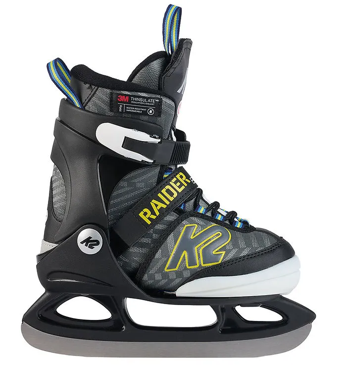 K2 Skridskor m. Ljus - Raider Beam Ice - Grå/Svart (#9816)