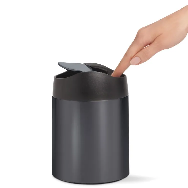 Simplehuman 1,5L minipapperskorg, svart