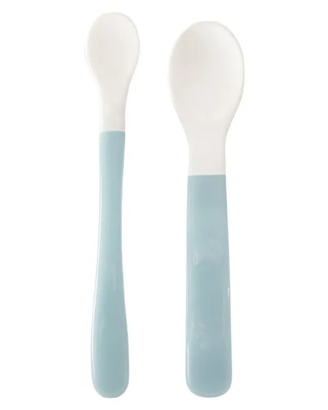 Oopsy Mjuka skedar - 2-pack - Ljusblå/Vit