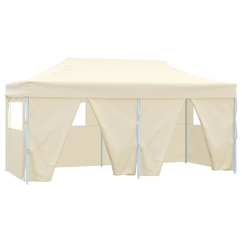 vidaXL Partytält 291 x 580 x 315 cm Gräddvit Oxford Tyg