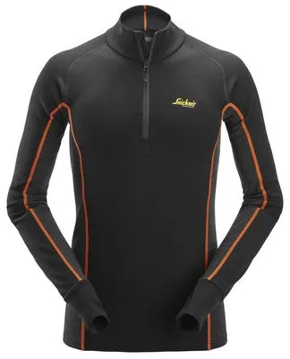UNDERSTÄLLSTRÖJA HALV ZIP SVART STL L | Beijerbygg Byggmaterial