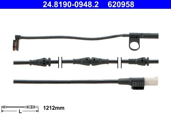 Slitagevarnare bromsbelägg ATE 24.8190-0948.2