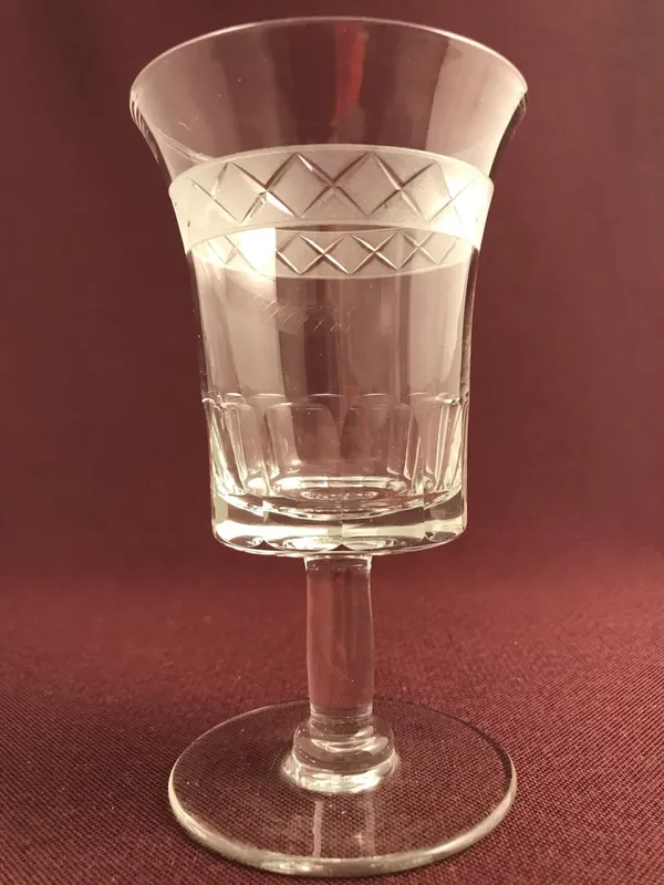 Orrefors – Soliden Antik Rödvin / Ölglas Design 1800 talet