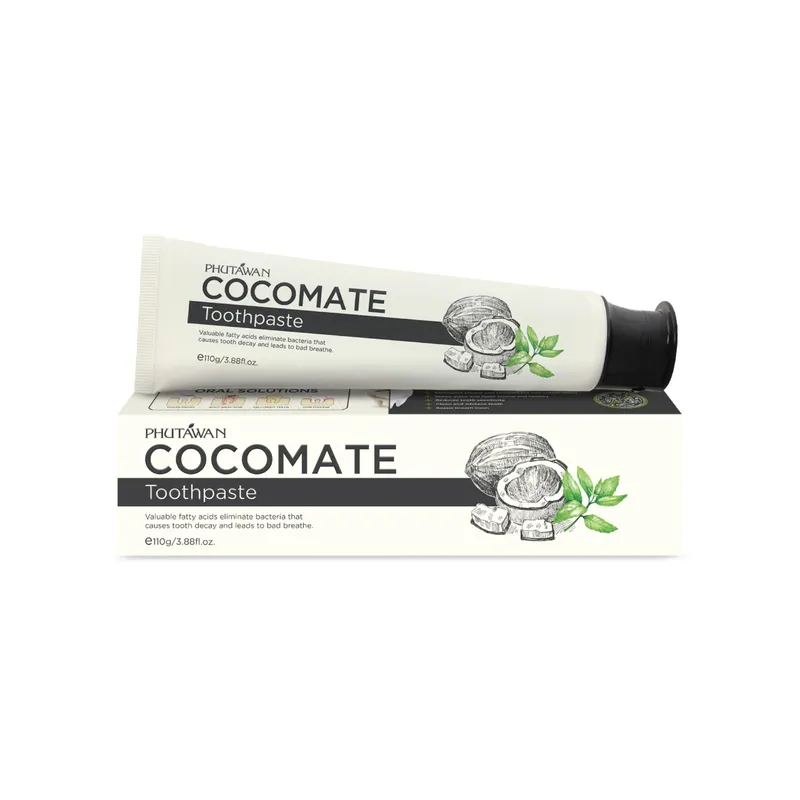 Phutawan Cocomate Naturlig Premium Tandkräm, 110 g. 110 g.