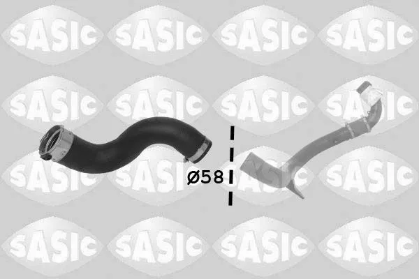 Laddluftslang SASIC 3334049