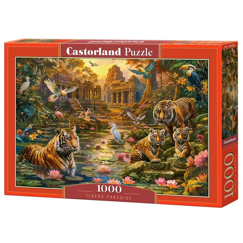Castorland Pussel - Tigrars Paradis 1000 bitar