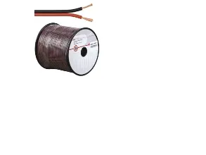 Goobay Högtalarkabel röd;svart CU 100 m spole, tvärsnitt 2 x 0,75 mm²