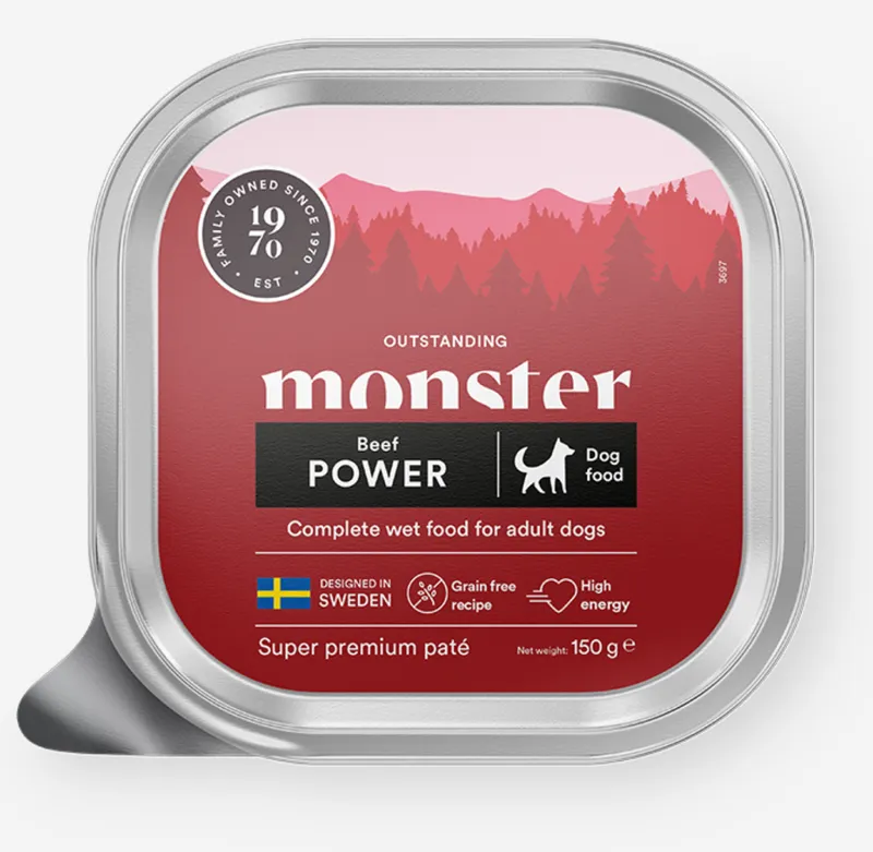 Våtfoder Paté med Nöt för Hund – 12 x 150 g