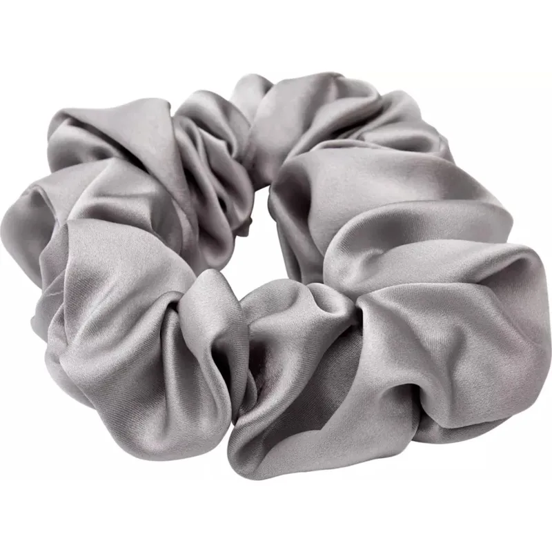 Lenoites Mulberry Silk Scrunchie Grey - 1 pcs