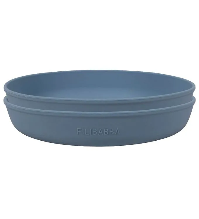 Filibabba Tallrikar – Silikon – 2-pack – Powder Blue