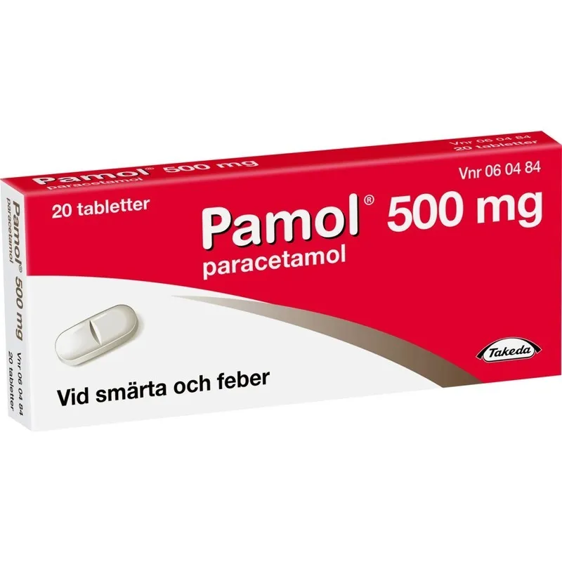 Pamol, filmdragerad tablett 500 mg 20 st