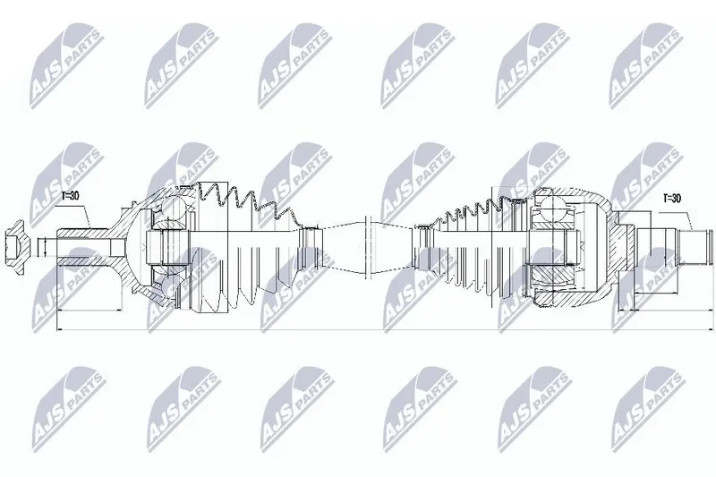 Drivaxel NTY NPW-ME-046