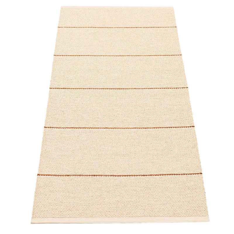 Pappelina, Lea matta Beige/Rust/Vanilla 70 x 150 cm