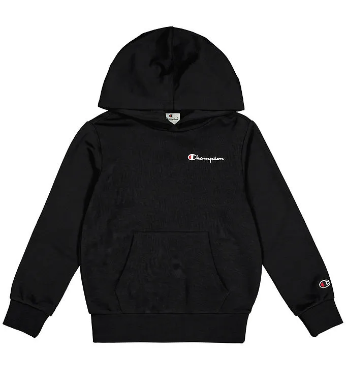 Champion Hoodie – Svart m. Logo