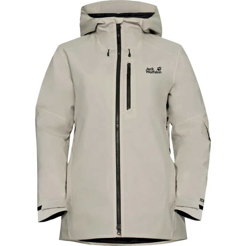 Jack Wolfskin Flowline 3in1, Skidjacka, Dam, Beige