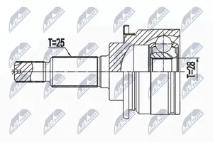 NTY NPZ-PL-046 Ledsats, drivaxel