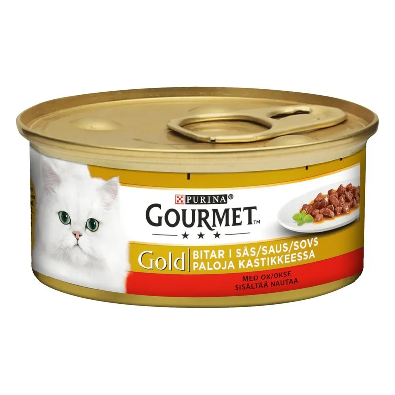 Gourmet Gold Bitar i Sås Oxkött 12×85 g