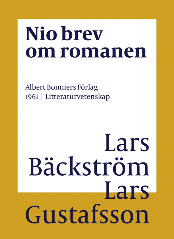 Nio brev om romanen, E-bok