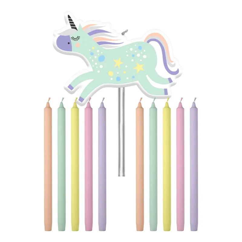 Tårtljus Unicorns & Rainbows