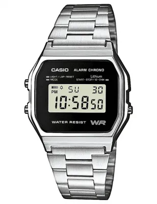 Casio A158WEA-1EF armbandsur Unisex Elektronisk Svart