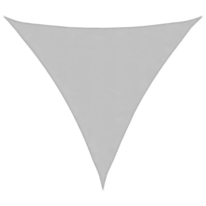 Solsegel Ljusgrå 4,5 x 4,5 x 4,5 m 100 procent Polyester Oxford