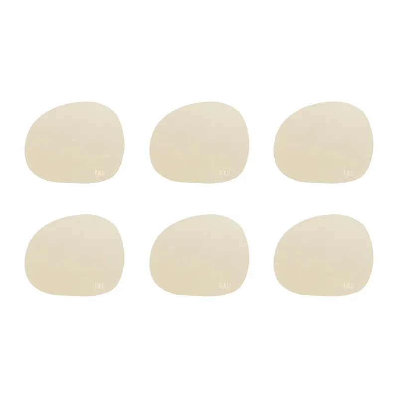 Aida RAW glasunderlägg 6-pack, spring sand