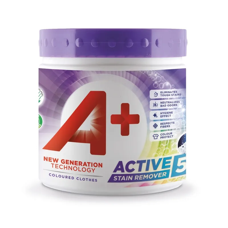 Köp 2 få 20% | Aplus A+ Active5 Color Fläckborttagning Pulver 465 g