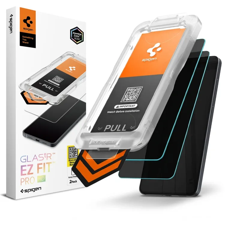 Spigen Glass tR EZ Fit Pro HD (Privacy) 2 Pack - transparency - Samsung Galaxy S26