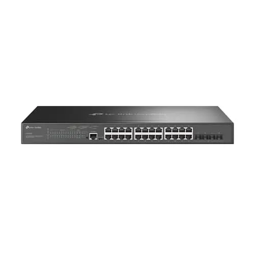 Tp-link Omada Sg3428mp Nätverksswitchar Hanterad L2+ Gigabit Ethernet (10/100/1000) Strömförsörjning Via Ethernet (poe) Stöd 1u Svart