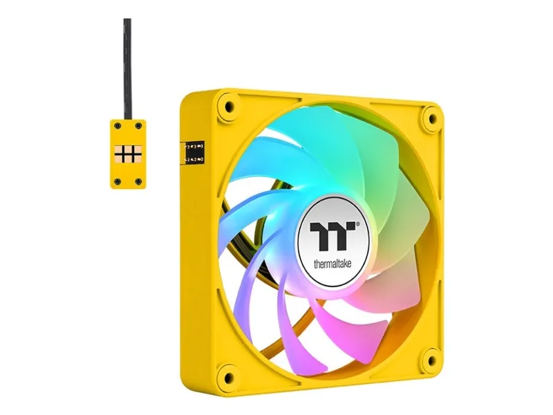 Thermaltake CT120 EX Reverse ARGB Sync PC, Fan, 12 cm, 500 RPM, 2000 RPM, Gul