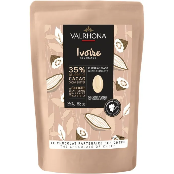 Valrhona Ivoire 35% choklad, 250 g