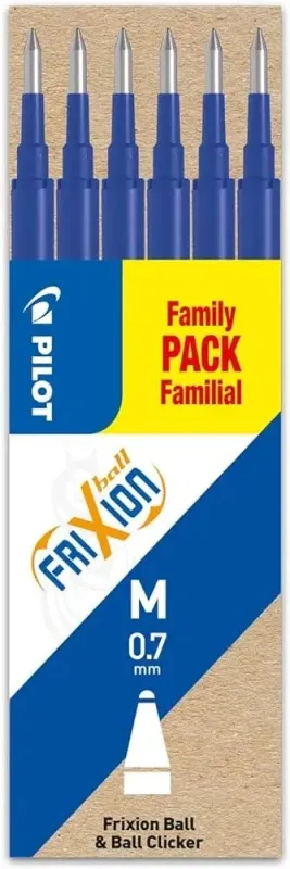 Refill Frixion 0,7 Blå 6-p, Pilot