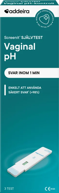 Addeira Screenit Självtest Vaginal pH 3 st