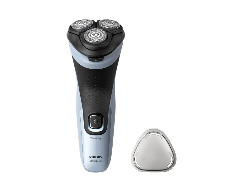 Philips 3000X Series X3003/00 rakapparat, våt och torr, roterande, blå