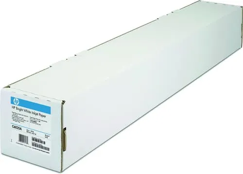 Hp Papper Bright White 24″ Rulle 45m 90g, Ink