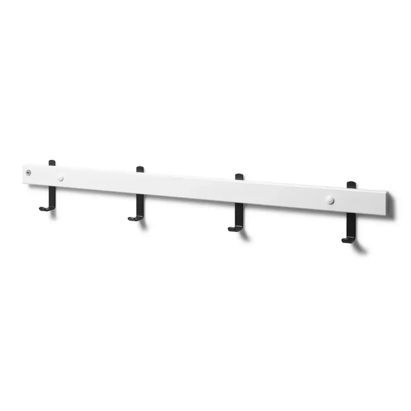Oscarssons Möbel, Nadja Kroklist 70 cm Vitlackad Björk/Mattsvart stål
