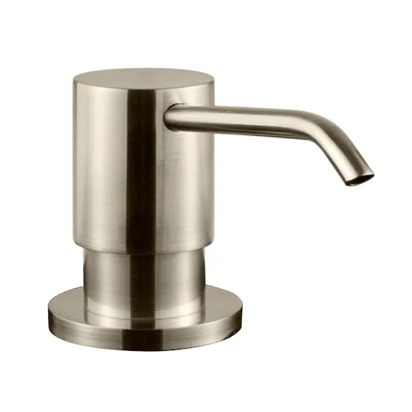 DISKMEDELPUMP RUND BI228 BÄNKMONT 28MM HÅL BRUSH NICKEL | Beijerbygg Byggmaterial