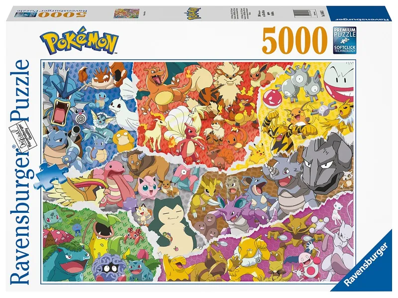 Ravensburger Pokemon Allstars -pussel, 5000 bitar