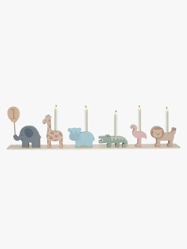 Jabadabado födelsedagståg ljusstake, safari