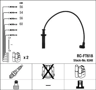 Tändkabelsats NGK 8248