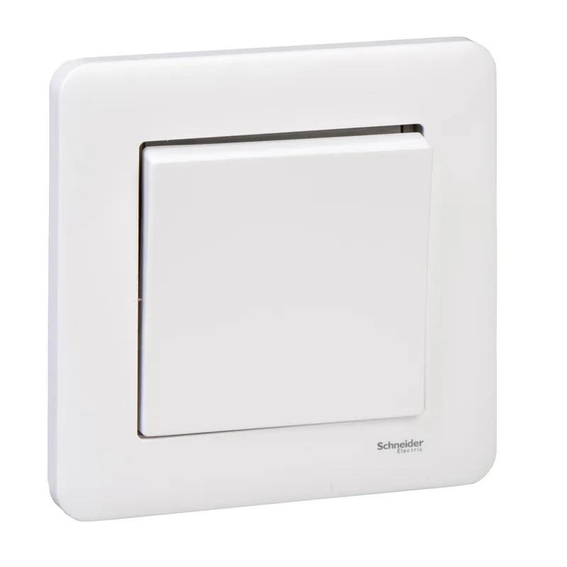 Schneider Electric Exxact WDE008223 Strömbrytare infälld, 1-pol/trapp, IP44, vit