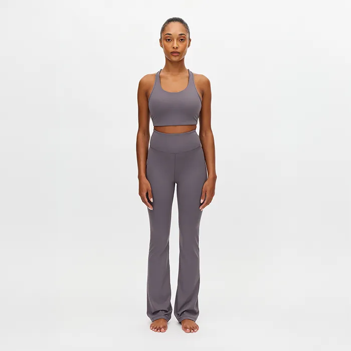 Röhnisch Legacy Flare High Waist Tights yogabyxor (dam) - Smoky Lavendel, L