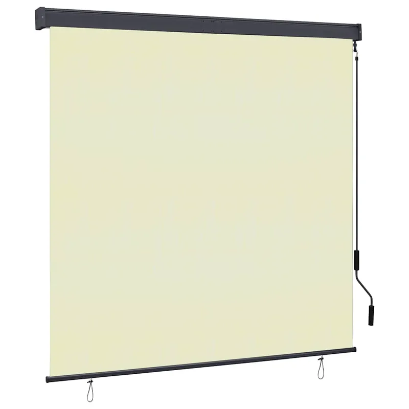 vidaXL Rullgardin utomhus 160×250 cm gräddvit