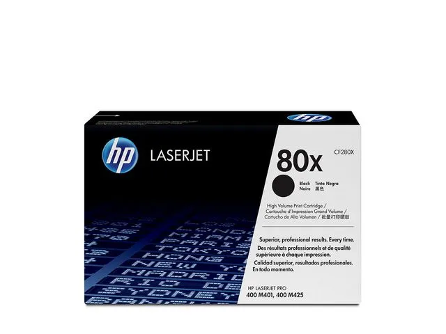 HP 80X svart LaserJet-tonerkassett med hög kapacitet, original
