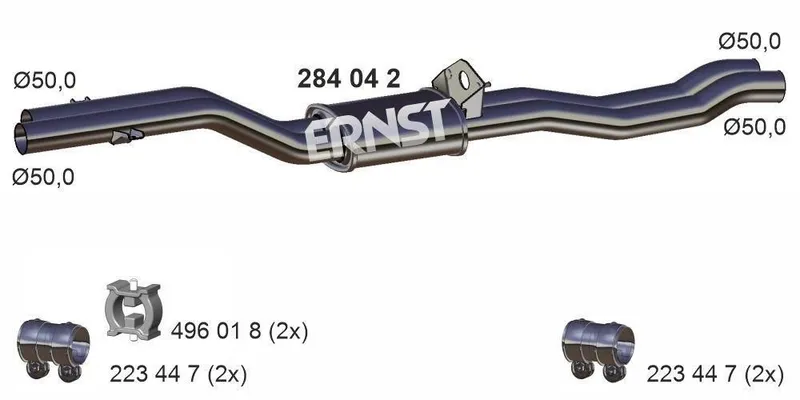 Mittenljuddämpare ERNST 284042
