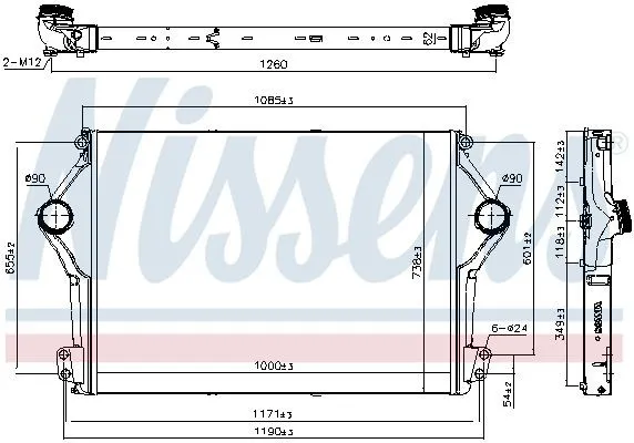 Intercooler NISSENS 961262