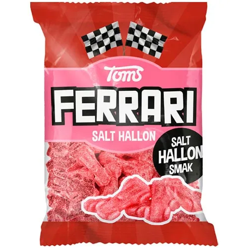 Toms Ferrari Salt Hallon Påse – 120 gram