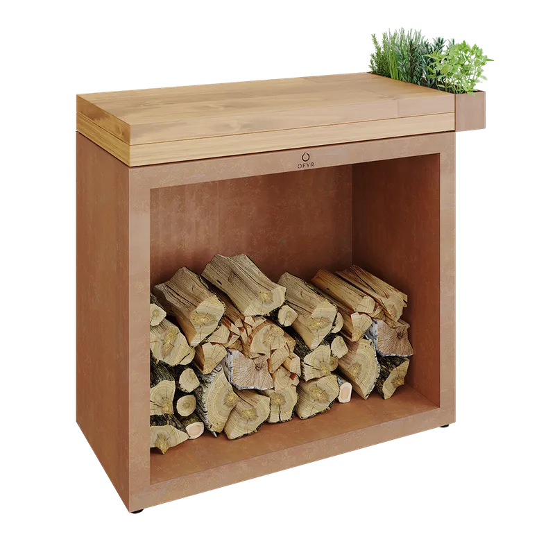 OFYR Butcher Block Storage 90 Black TW Arbetsbord svartlackerat stål