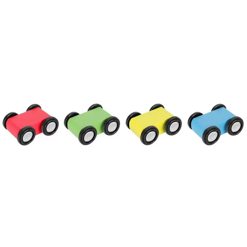 Racerbana i Trä med 4 Bilar